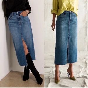 Pistola Alice Split Midi Denim Skirt. Size 27